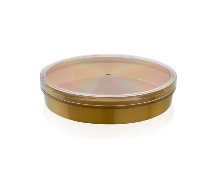 MT435 – 750cc GOLD Yuvarlak Plastik Kutu ve Kapak - 175 Adet