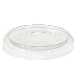 Pet Bardak Düz Deliksiz Kapak  9,5 cm Şeffaf Plastik