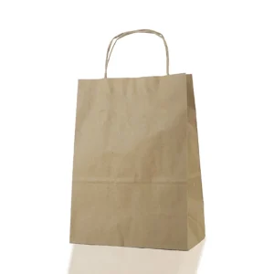 Çanta Kraft 18x24x9 Cm Burgu Sap | 400’lü Koli – Ücretsiz Kargo